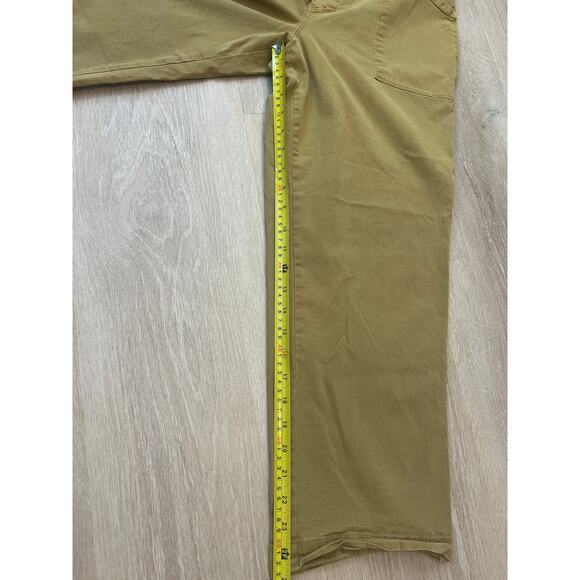 Lucky Brand Button Front Utility Pant Twill Khaki Size 31 Adjustable Waist - Picture 3 of 8
